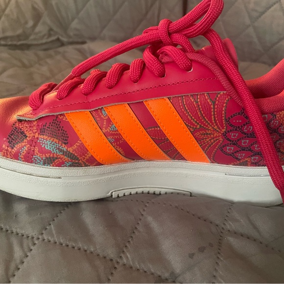 Adidas Vibrant Pink and Orange Sneakers - Picture 8 of 10